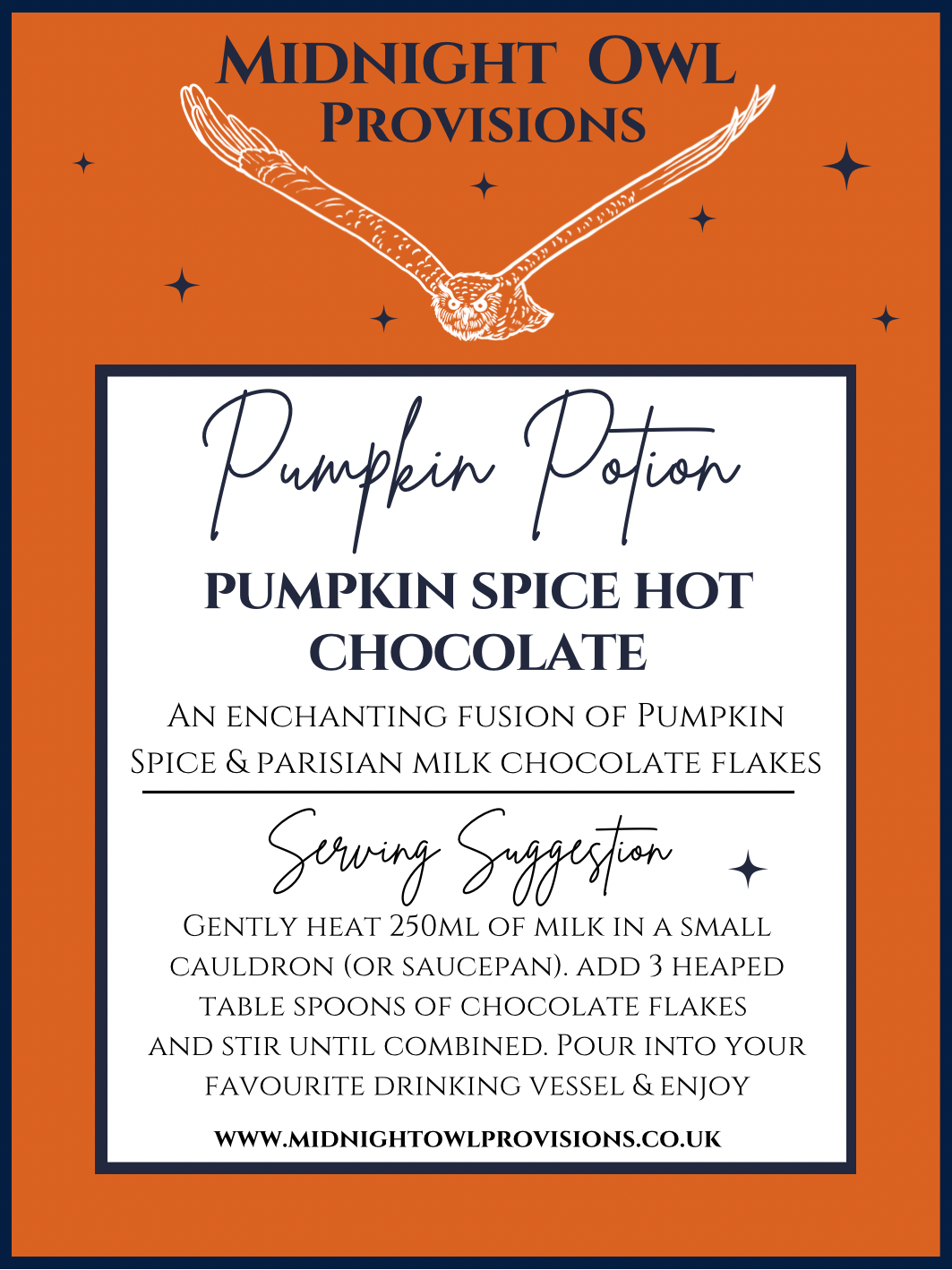 Pumpkin Spice Hot Chocolate